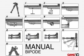 Bipod Gamo 16-18cm