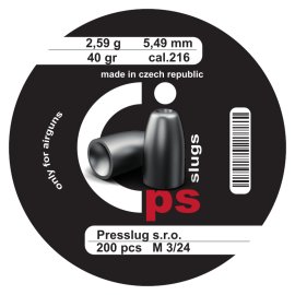 Presslug PS Slugs 5,49mm/.216, 2,59g/40gr 200 pcs