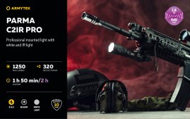 Tactische zaklamp Armytek Parma C2IR Pro Koud / Infrarood licht
