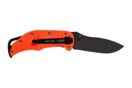 Couteau EDC pliant ESP à lame lisse - orange