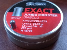 Avis : Diabolo JSB Exact Jumbo Monster 5,52mm 200pcs - 1