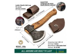 Bijl BeaverCraft Bushcraft Splitting Axe AX3 2