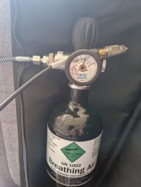 Beoordelingen: 3l duikfles met manometer en slang - 1