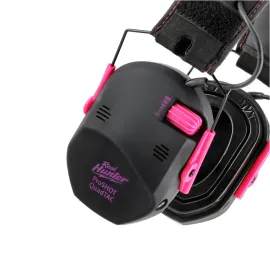 Casque antibruit électronique de tir RealHunter Active ProSHOT QuadTAC Devil Pink 2