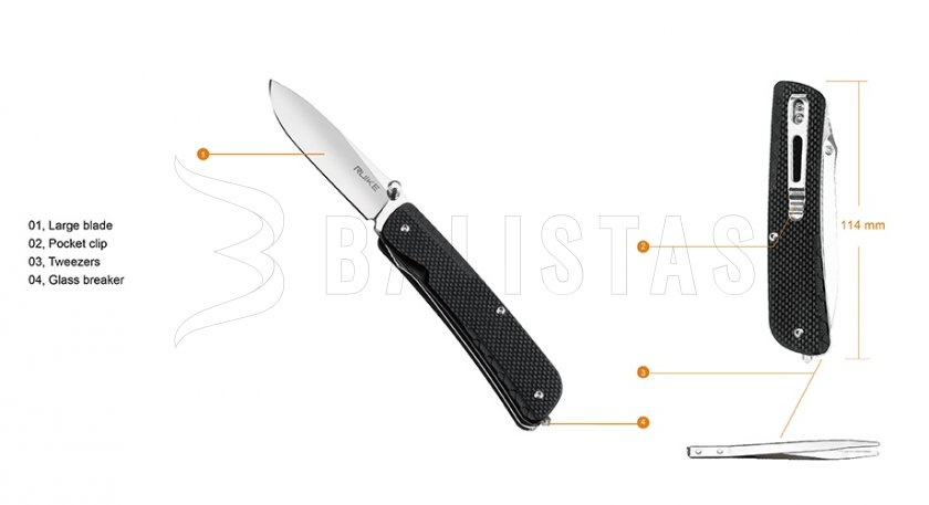 Couteau multifonction Ruike LD11-B noir