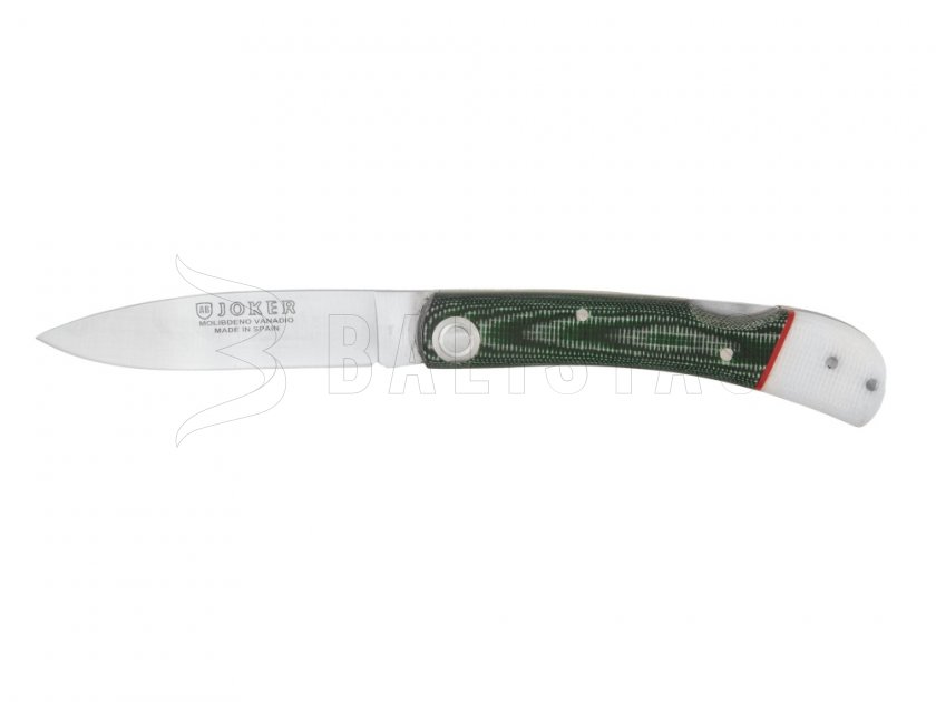 Couteau pliant Joker vert-blanc