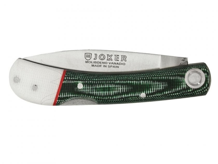 Couteau pliant Joker vert-blanc