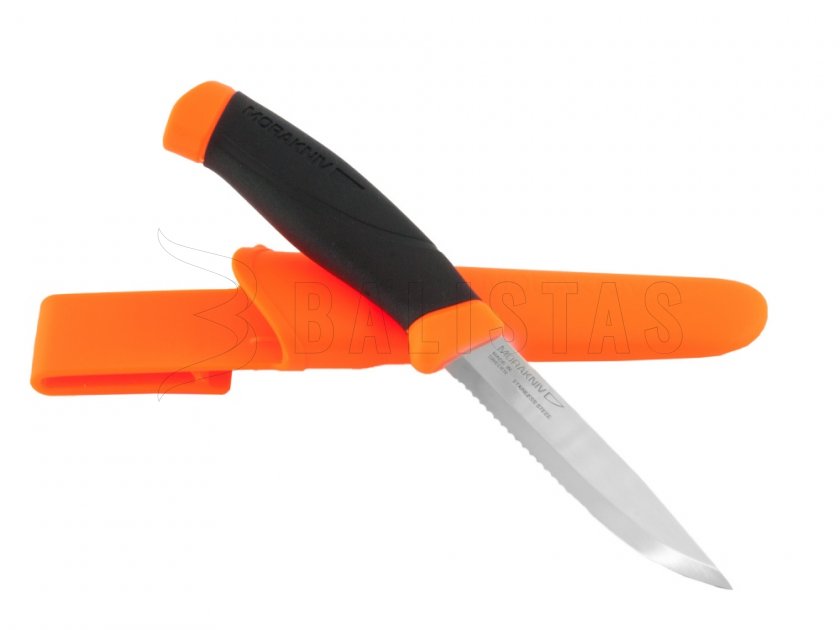 Couteau Morakniv Companion F Serrated orange zoubkovaný