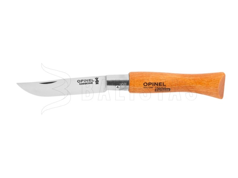 Couteau Opinel 5 pliant carbone hêtre