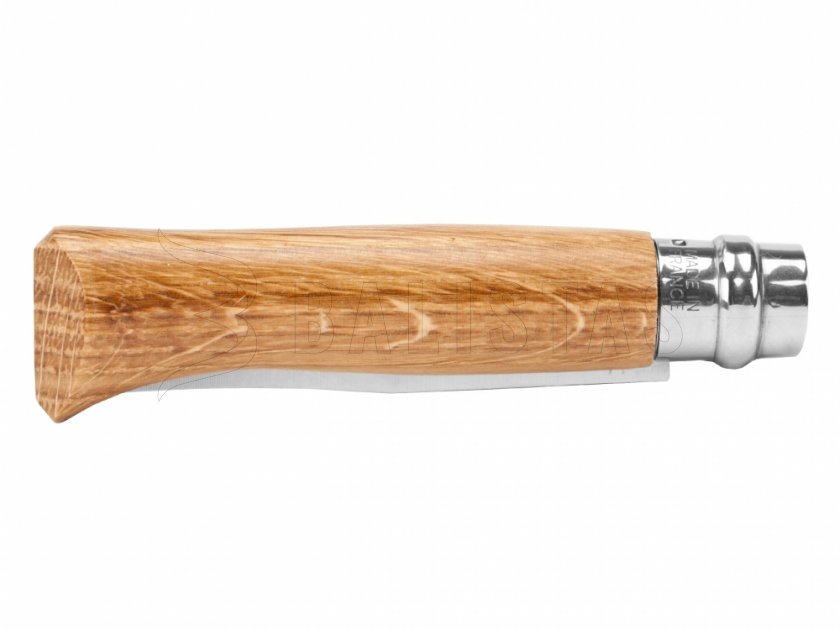 Couteau Opinel 8 pliant Inox hêtre motif chien