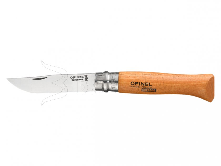 Couteau Opinel 9 pliant carbone hêtre