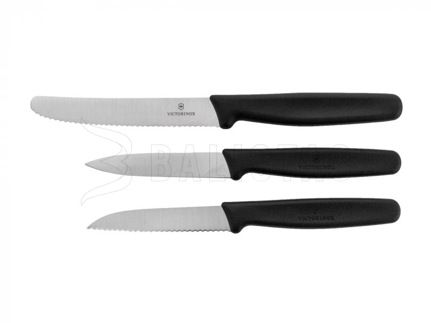Set de 3 couteaux de cuisine Victorinox 5.1113.3 finition noire
