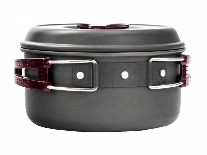 Set de vaisselle de randonnée en aluminium anodisé MFH pour 5 personnes
