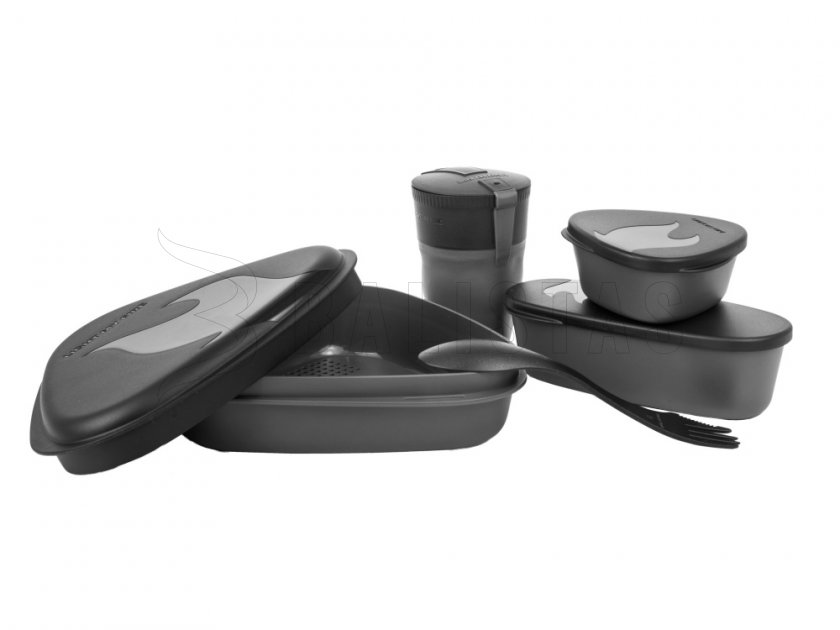 Set de vaisselle de randonnée Light My Fire MealKit 2.0 noir