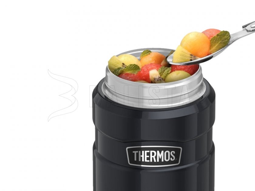 Voedselthermos met lepel Thermos King 0,47 l grafiet