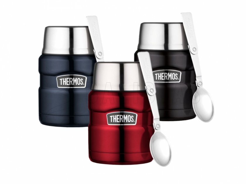 Voedselthermos met lepel Thermos King 0,47 l grafiet