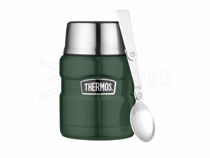 Thermos alimentaire avec cuillère Thermos King 0,47 l vert