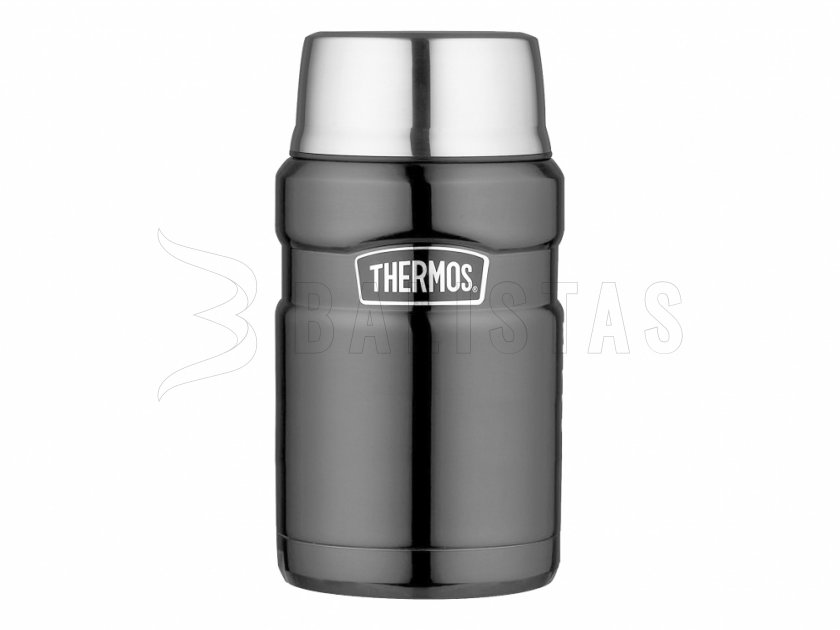 Thermos voedselthermos met lepel King 0,71 l grafiet