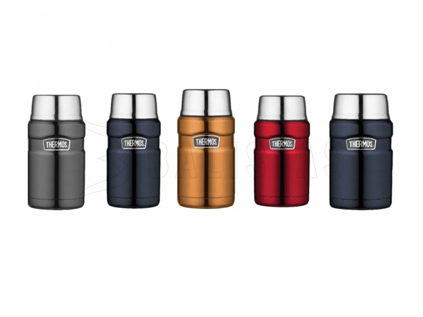 Thermos voedselthermos met lepel Thermos King 0,71 l bruin