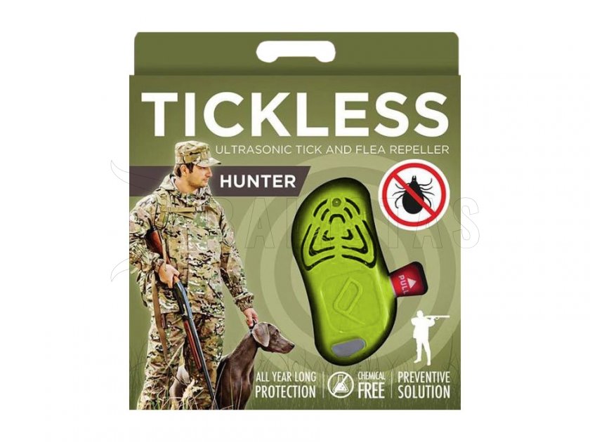 Répulsif à tiques pour chasseurs Tickless vert