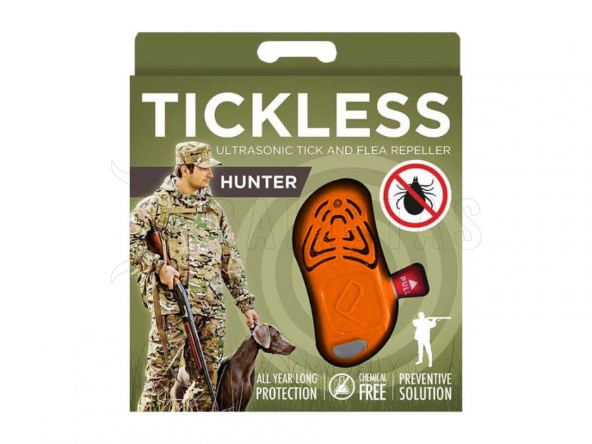 Répulsif à tiques pour chasseurs Tickless orange
