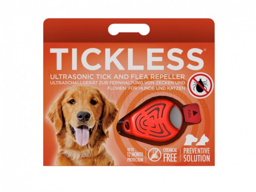 Répulsif à tiques pour animaux Tickless orange