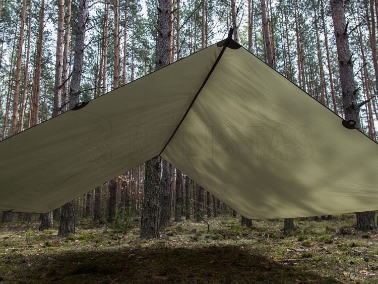 Bâche de randonnée tarp Lesovik Groza 2 verte
