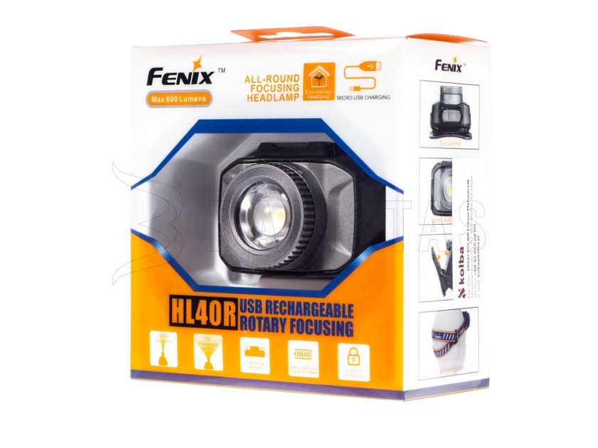 Lampe frontale à LED Fenix HL40R gris