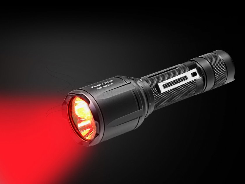 Lampe torche à diode Fenix TK25 Red