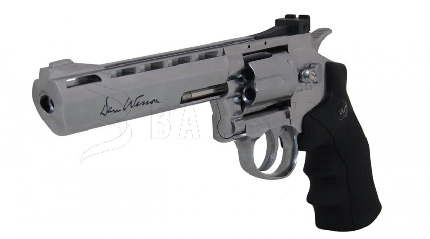Revolver à air comprimé ASG Dan Wesson 6" silver pour plombs 4,5 mm