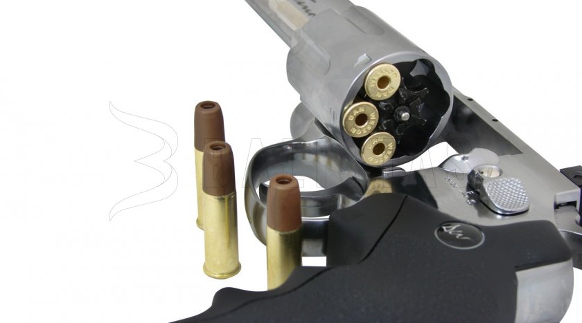 Revolver à air comprimé ASG Dan Wesson 6" silver pour plombs 4,5 mm