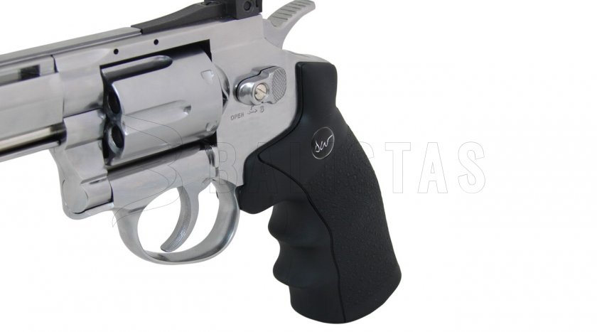 Revolver à air comprimé ASG Dan Wesson 6" silver pour plombs 4,5 mm