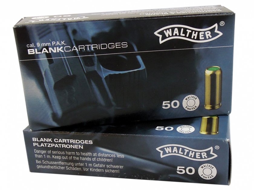 Startpatronen Walther 9mm pistool 50st