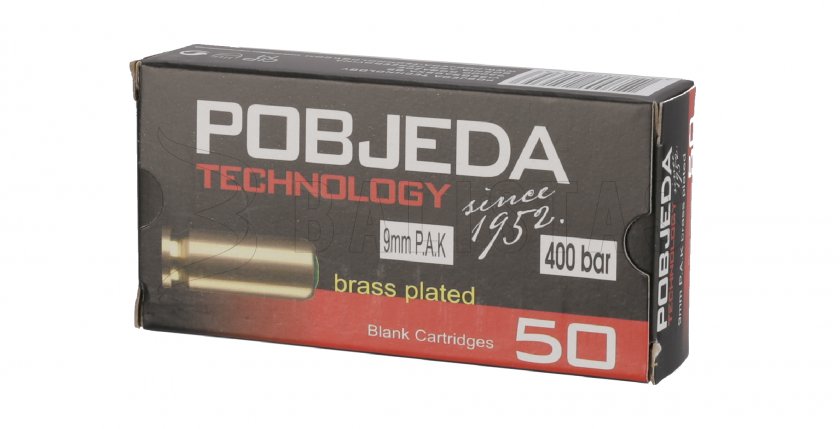Startpatronen Pobjeda 9mm pistool 50st