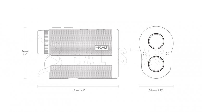 Laser Range Finder 900 afstandsmeter