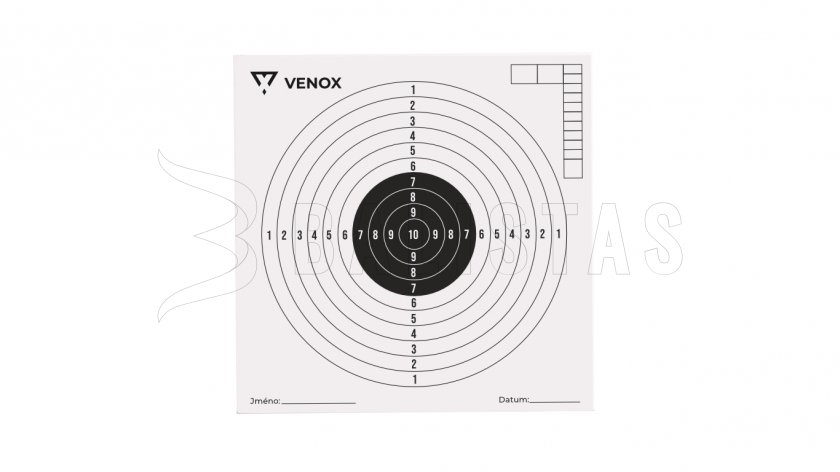Cibles pour carabine à air Venox 14x14 100 pcs