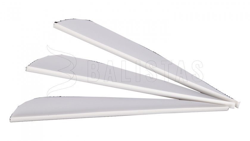 Ailettes de flèches Balistas blanches 3pcs