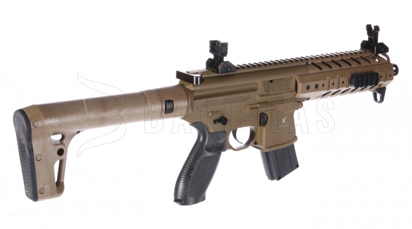 Luchtbuks Sig Sauer MPX 4,5mm FDE Sand met collimator