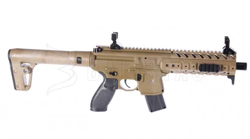 Luchtbuks Sig Sauer MPX 4,5mm FDE Sand met collimator