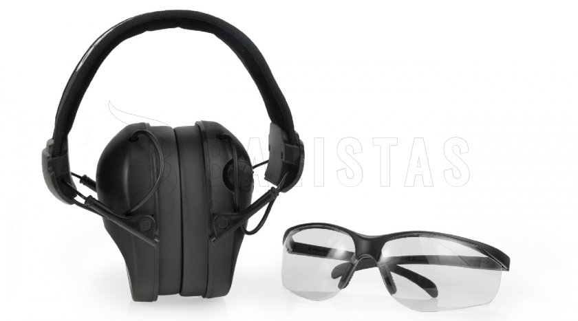 Casque RealHunter Active Pro noir + lunettes