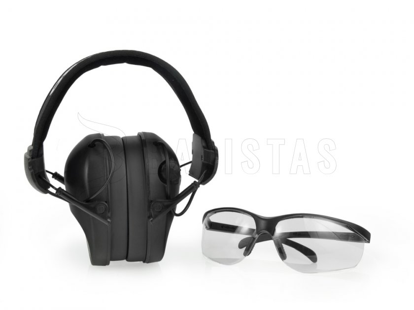 Casque RealHunter Active Pro noir + lunettes