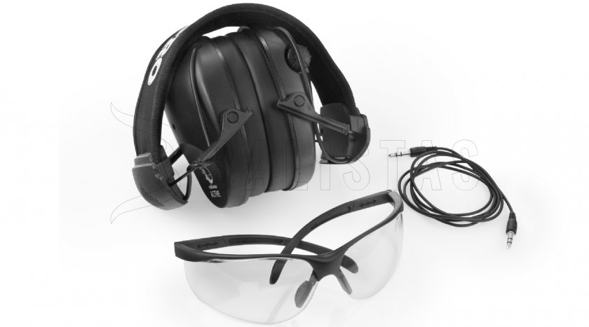 Casque RealHunter Active Pro noir + lunettes