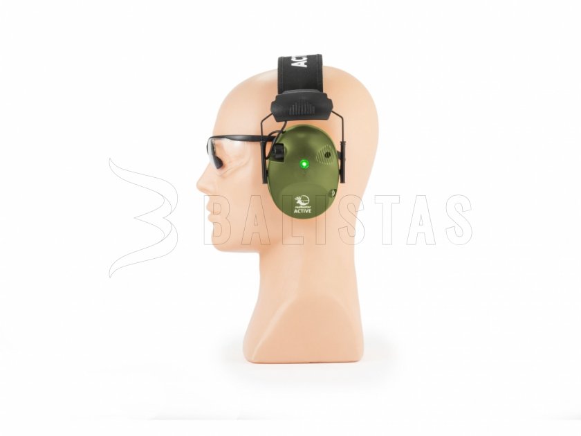 Koptelefoon RealHunter Active Pro Groen + Bril