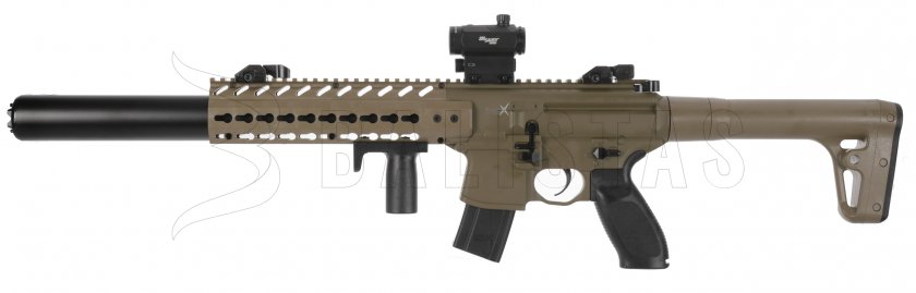 Carabine à air Sig Sauer MCX FDE 4,5mm avec collimateur