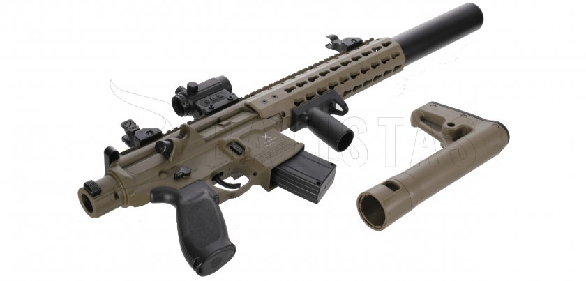 Carabine à air Sig Sauer MCX FDE 4,5mm avec collimateur