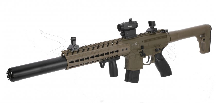 Carabine à air Sig Sauer MCX FDE 4,5mm avec collimateur