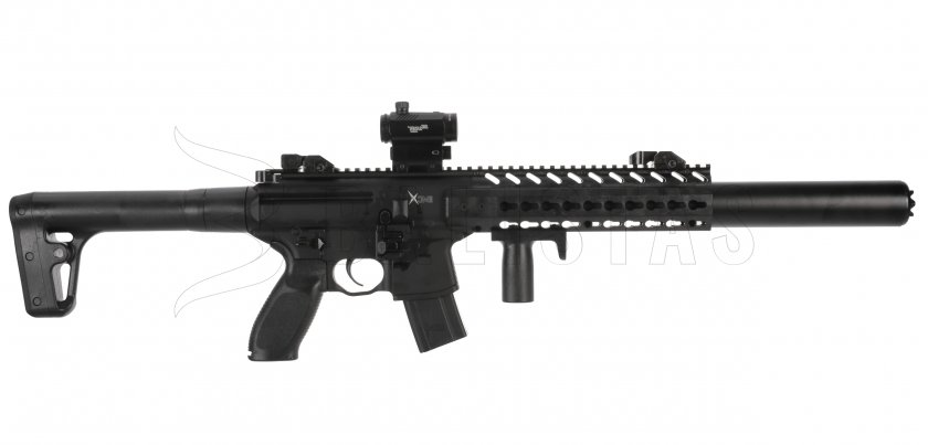 Luchtbuks Sig Sauer MCX 4,5mm met red dot collimator 2
