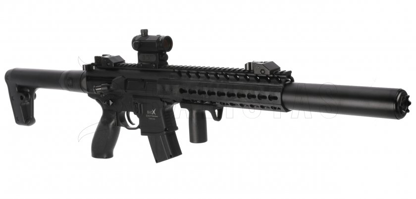 Luchtbuks Sig Sauer MCX 4,5mm met red dot collimator 3