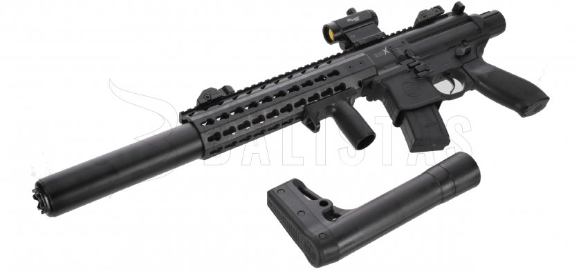 Luchtbuks Sig Sauer MCX 4,5mm met red dot collimator 4