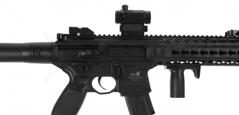 Luchtbuks Sig Sauer MCX 4,5mm met red dot collimator 7